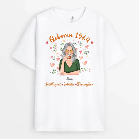 Personalisiertes Geboren in 1993 Blätter T-shirt Geschenke für Mama zum 60. Geburtstag[product]