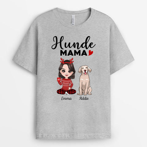 Personalisiertes Hunde Mama T-Shirt Geschenk Hundeoma[product]