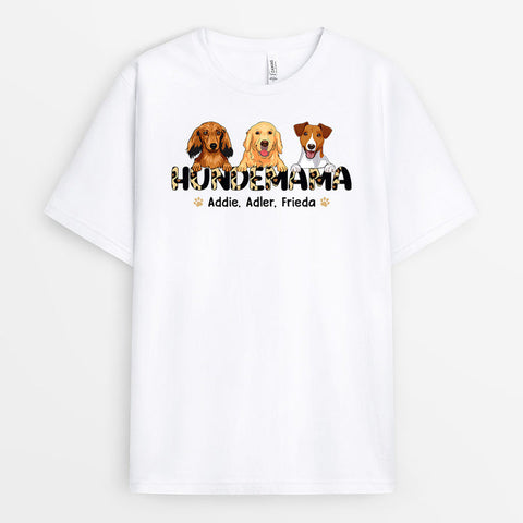 Personalisiertes Hundemama T-Shirt Hunde Oma Geschenk[product]