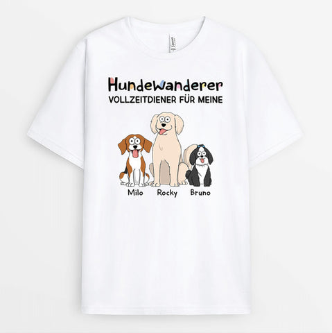 Personalisiertes Hundewanderer T-Shirt t shirt 50 geburtstag mann[product]