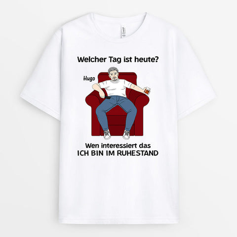 Personalisiertes Ich Bin Im Ruhestand Papa T-Shirt Geschenkidee Ruhestand[product]