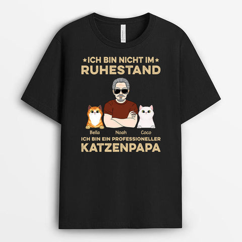 Personalisiertes Ich Bin Nicht Im Ruhestand Mit Katzen T-shirt Geschenkideen für den Ruhestand[product]