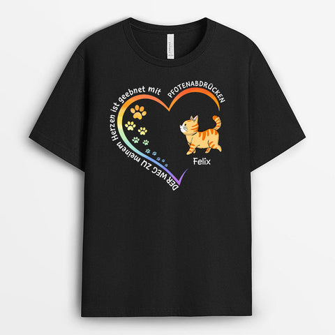 Personalisiertes Katze Streichel Guide T-Shirt T-shirt 40. Geburtstag Mann lustig[product]