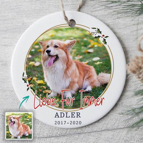 Personalisiertes Liebe Für Immer Ornament Hundepapa Geschenk[product]
