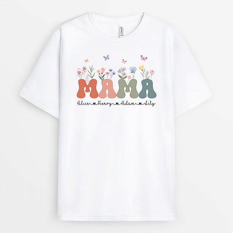 Personalisiertes Mama Und Blumen T-Shirt Top 10 Geschenke für Mama selber machen