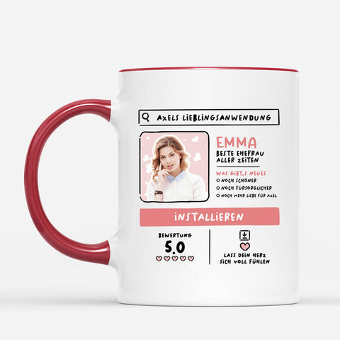 Personalisiertes Name Lieblingsanwendung Tasse Lustiges Geschenk für Freundin[product]