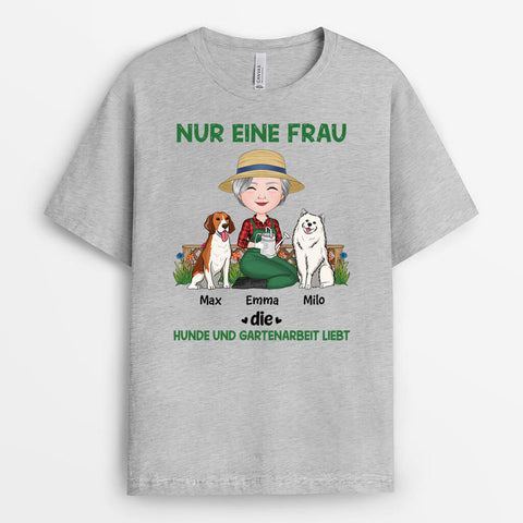 Personalisiertes Nur Eine Frau Die Hunde Liebt T-Shirt Lustige Geschenke für die Beste Freundin