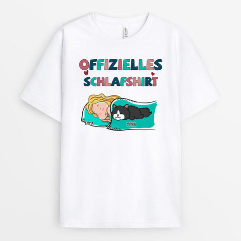 Personalisiertes Offizielles Schlafshirt T-Shirt Abschluss T Shirt