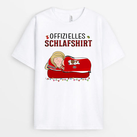 Personalisiertes Offizielles Schlafshirt T-Shirt Abschluss T-shirts