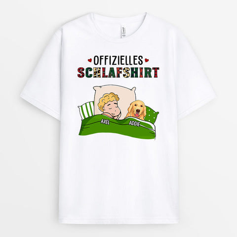 Personalisiertes Offizielles Schlafshirt T-Shirt geschenk für ehemann der alles hat[product]