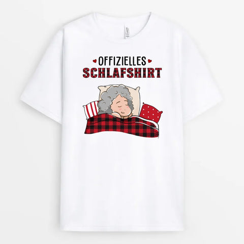 Personalisiertes Offizielles Schlafshirt T-Shirt Geschenk zum 70. Geburtstag oma[product]