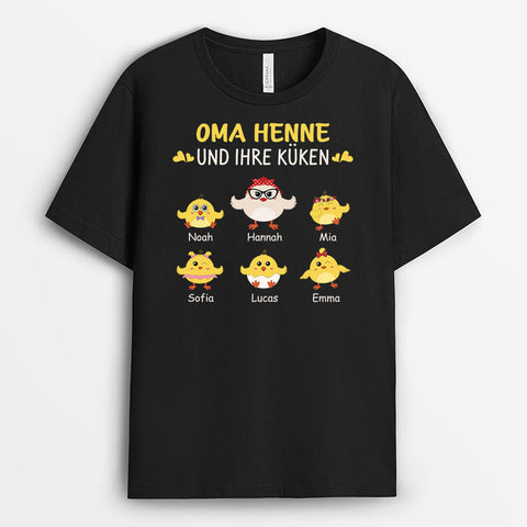 Personalisiertes Oma Henne Und Ihre Küken T-Shirt Lustige Sprüche auf T shirts[product]