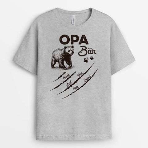 Personalisiertes Opa Bär T-Shirt T Shirt 40. Geburtstag Mann Lustig[product]