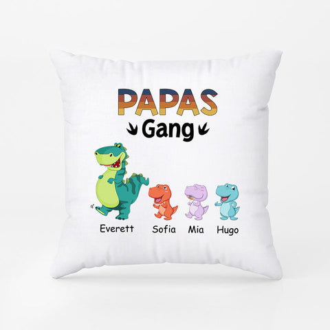 Personalisiertes Opas Papas Saurier Gang Kissen Geschenk zum 40 Geburtstag Mann[product]