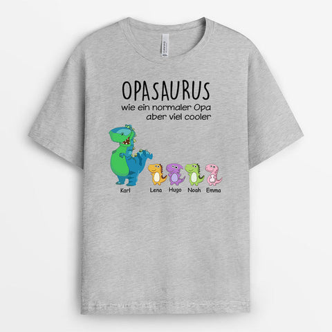 Personalisiertes Opasaurus Papasaurus T-Shirt Lustige T-shirts Sprüche