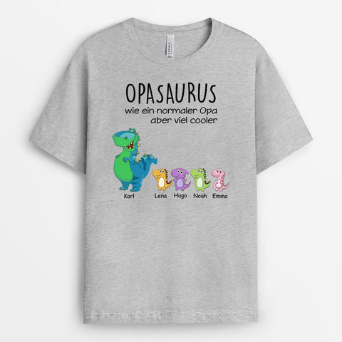 Personalisiertes Opasaurus Papasaurus T-Shirt T Shirt 40. Geburtstag Mann Lustig[product]