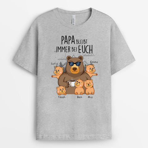 Personalisiertes Papa Bleibt Immer Bei Dir T-Shirt geschenk für ehemann der alles hat[product]