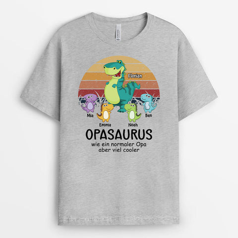 Personalisiertes Papasaurus T-Shirt T-Shirt 50 Geburtstag Männer Lustig