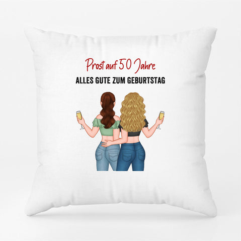 Personalisiertes Prost Auf 25. Geburtstag Kissen Mama 50 Geburtstag Geschenk[product]