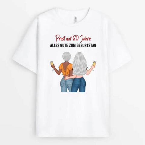 Personalisiertes Prost Auf Geburtstag T-Shirt Geschenk 60 Geburtstag[product]