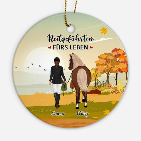 Personalisiertes Reitgefährten Fürs Leben Pferd Ornament Persönliche Geschenke zum 50. Geburtstag Freundin