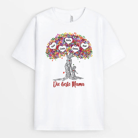 personalisiertes t-shirt oma mit baum als geschenk[product]