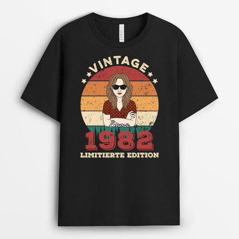 Personalisiertes Vintage Limitierter Edition T-Shirt T-Shirt zum 18. Geburtstag[product]