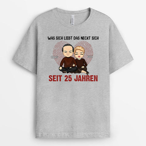 Personalisiertes Was Sich Liebt Das Neckt Sich T-Shirt Lustige T-shirts Sprüche[product]