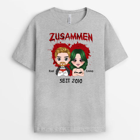 Personalisiertes Zusammen Seit Halloween T-shirt Lustige T-shirts Sprüche[product]