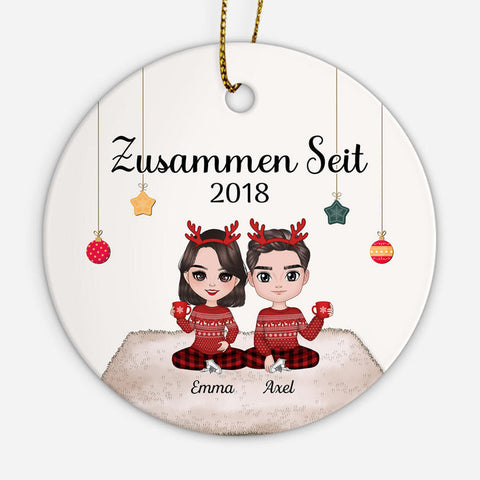 Personalisiertes Zusammen Seit Ornament persönliches geschenk für ehemann[product]