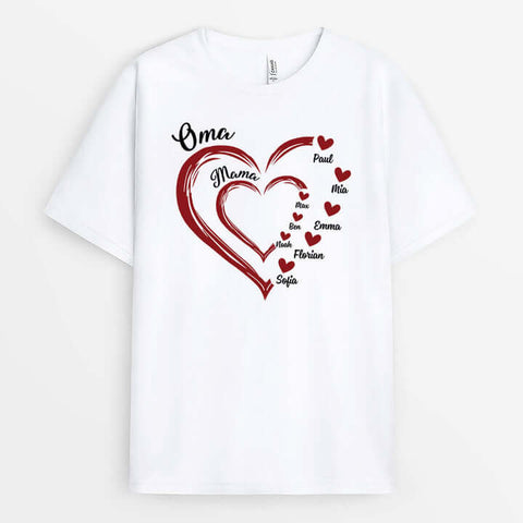 Kreativ Wann Ist Muttertag 2024 Personalisiertes Oma/Mama T-shirt[product]