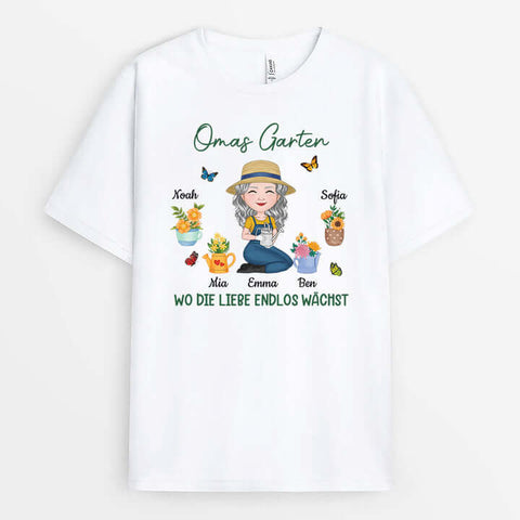 Luftiges T-Shirt Selbst Gestalten Online Personalisiertes Omas Garten T-shirt[product]