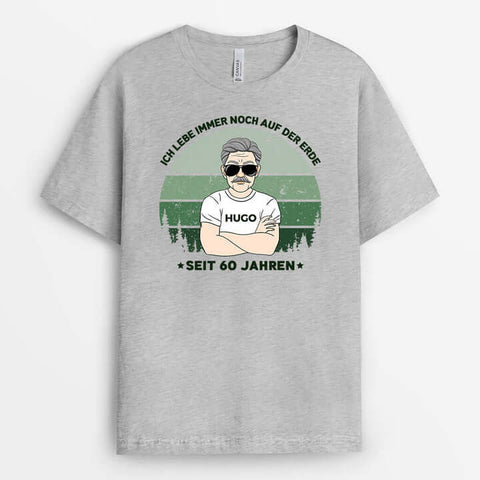 Trendiges T-Shirt Selbst Gestalten Online Personalisiertes Ich lebe immer noch Jahre T-shirt[product]