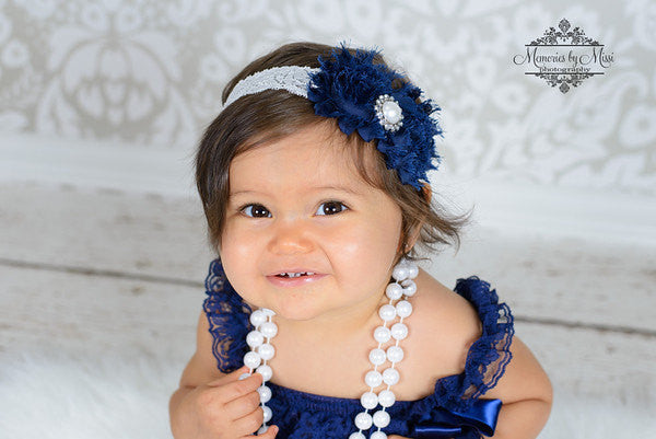 baby girl dark blue dress