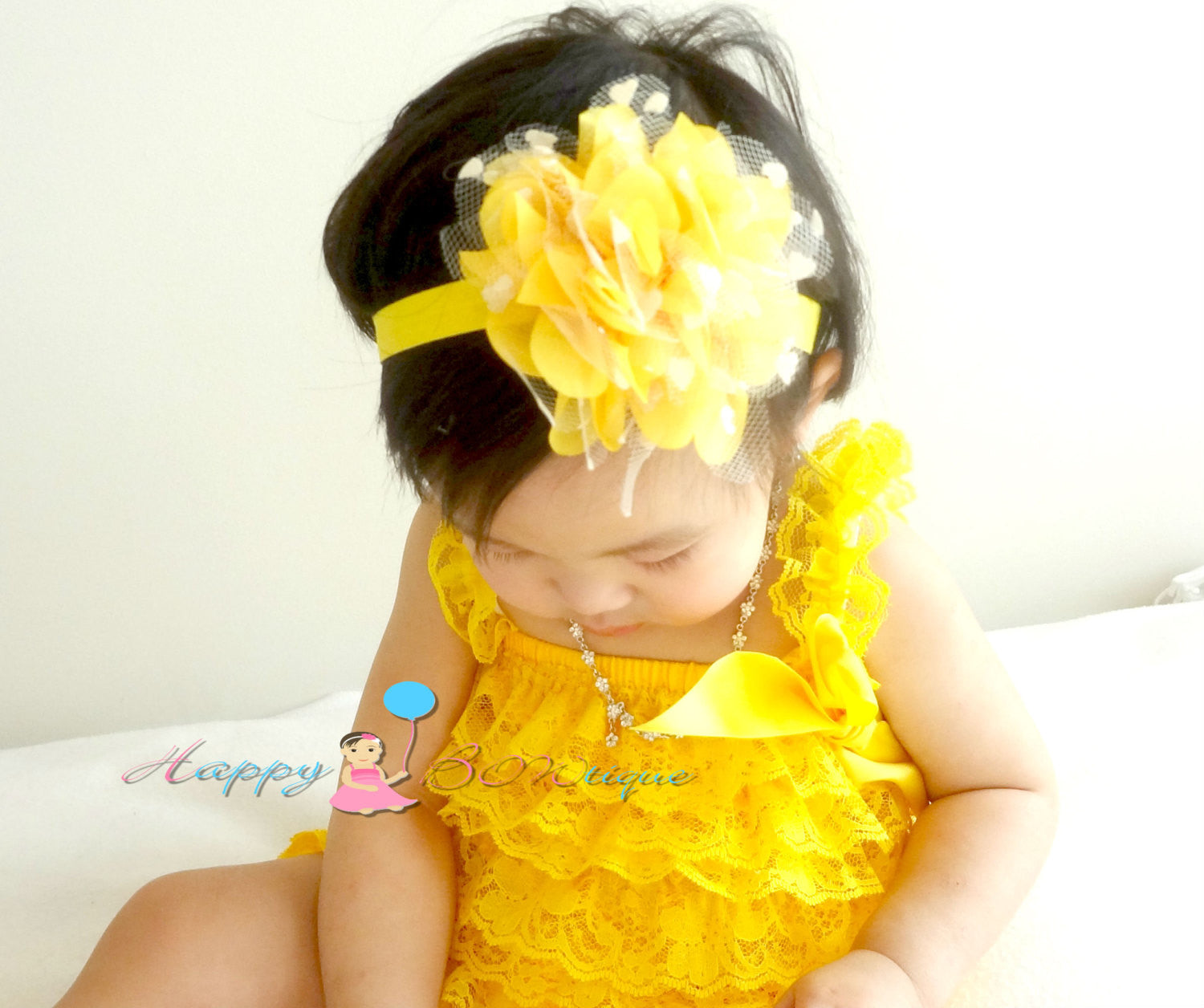 yellow flower headpiece