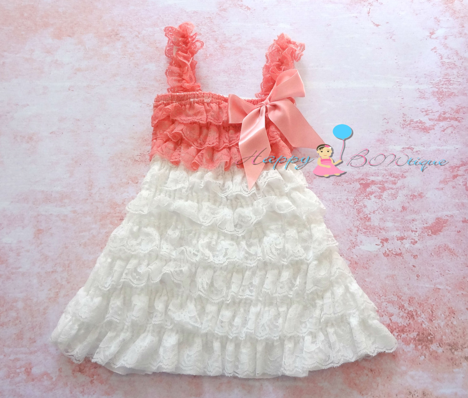 baby girl coral dress