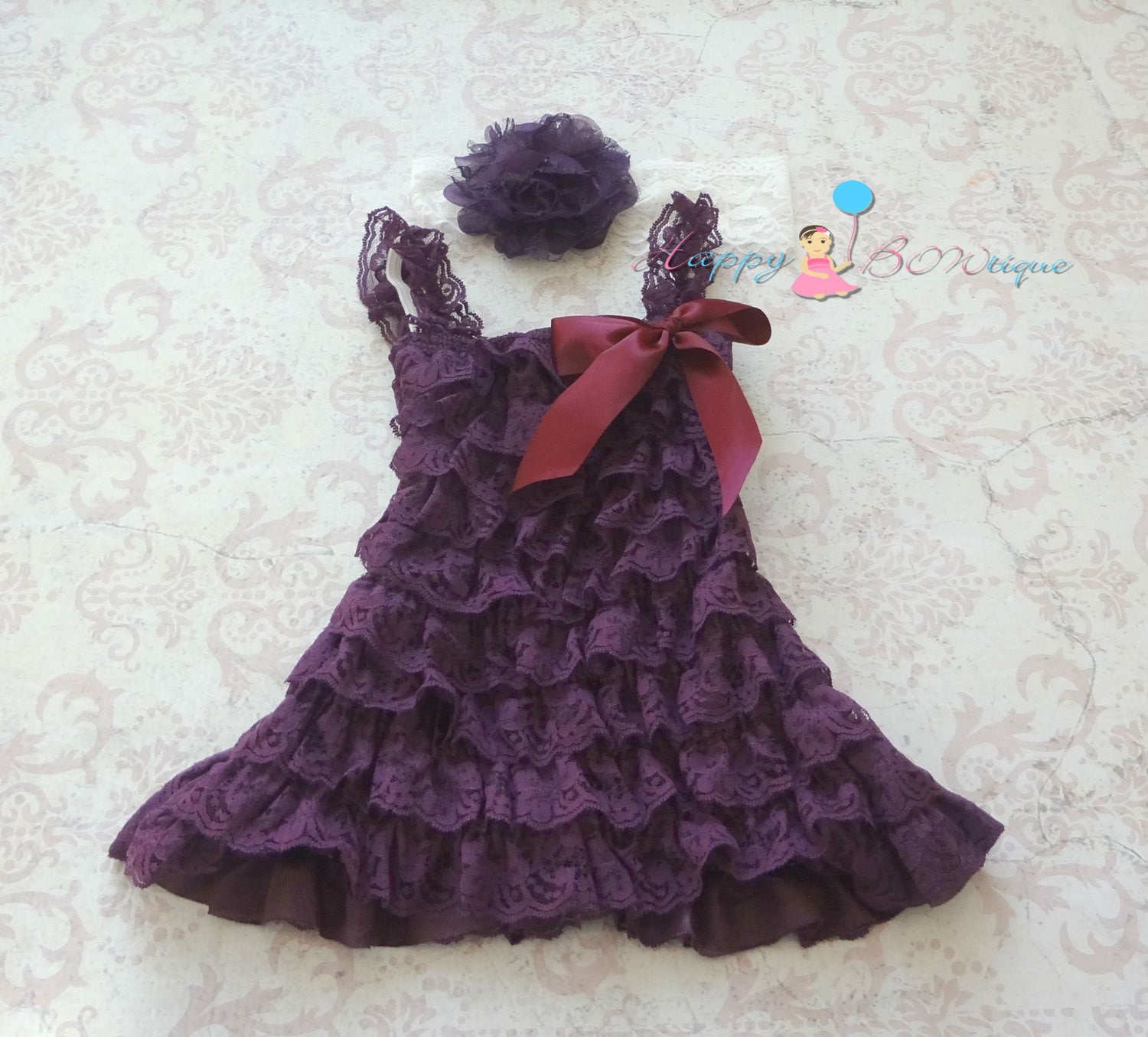 girls plum dress