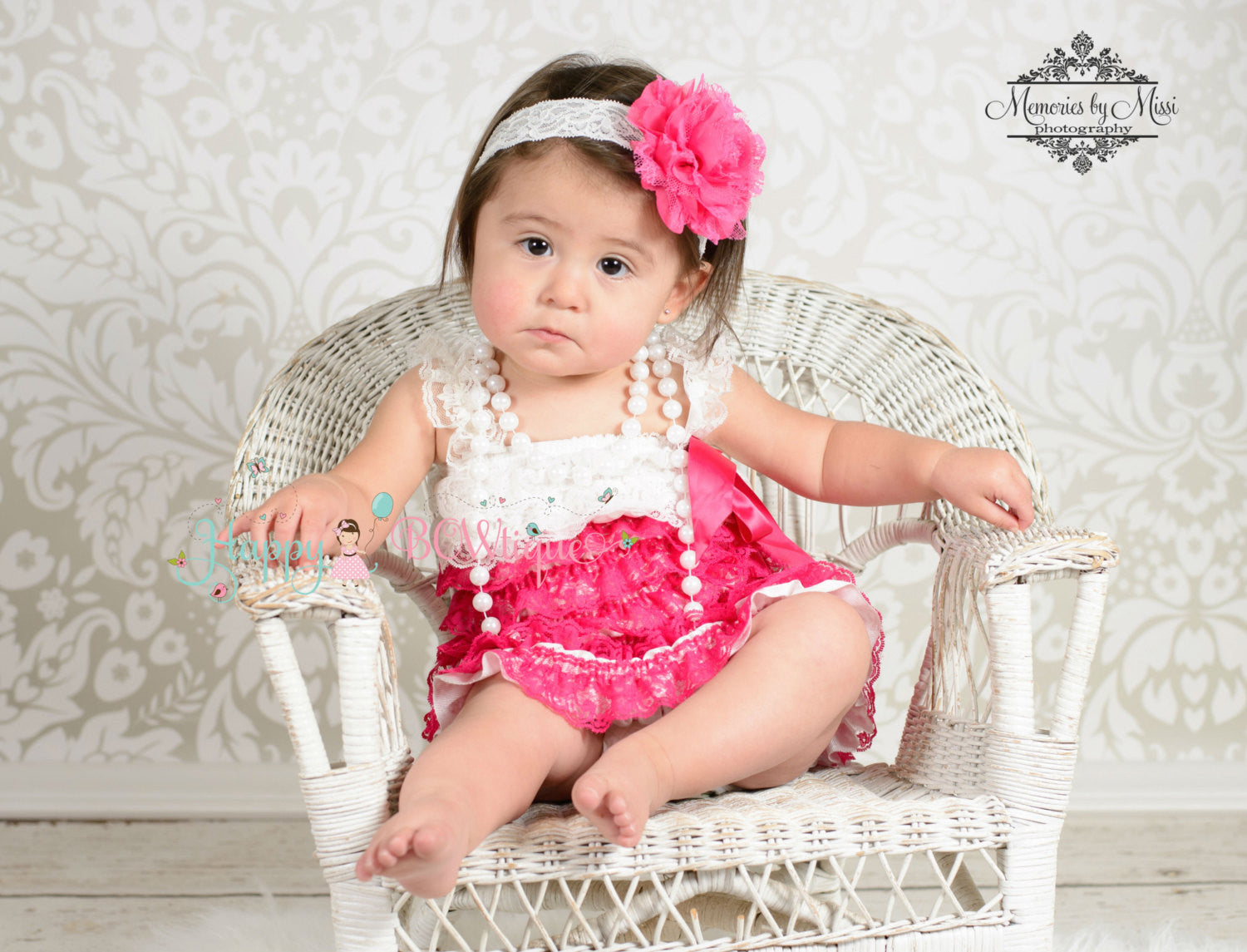 baby girl pink and white dress