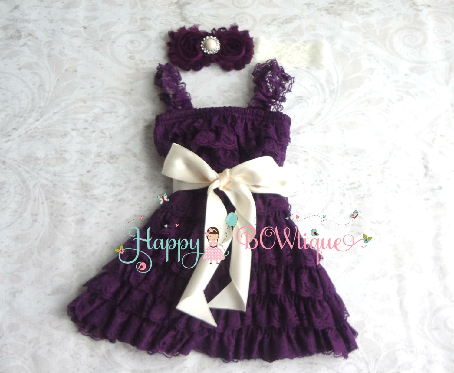 girls plum dress