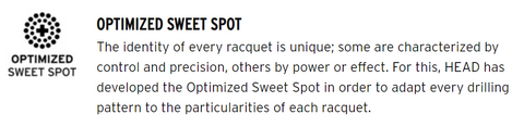 Head padel Racket Optimized Sweetspot