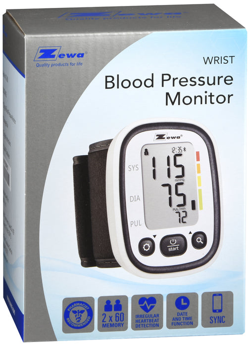Zewa Upper Arm Blood Pressure Monitor with Two User Mode (120 Reading  Memory) and Wide Range Cuff that fits Medium to Large arms 8.7” - 16.5”