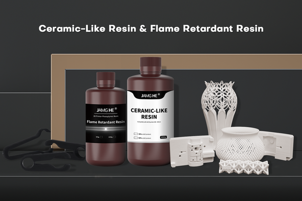 Flame retardant resins and ceramic-like resins