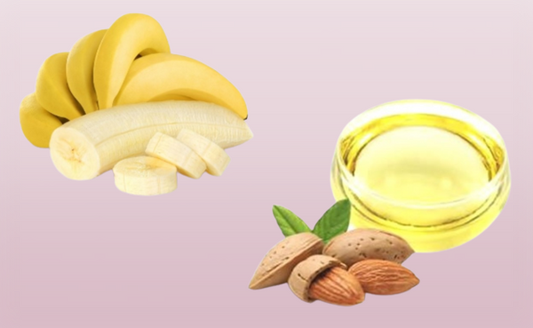 Banana and Almond Oil face pack for Hair