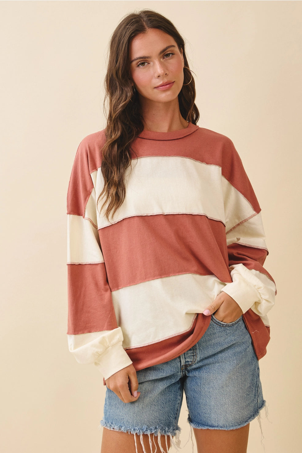 Autumn Striped Top