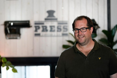 Andy wells founder of press coffee herne hill