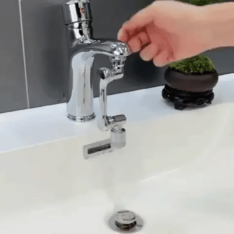 Funien rallonge de robinet pour lavabo de salle de bain, Rallonge de robinet  pivotante universelle 1440° Aérateur de robinet rotatif avec 2 modes de  sortie d'eau Anti-éclaboussures pour évier de salle 