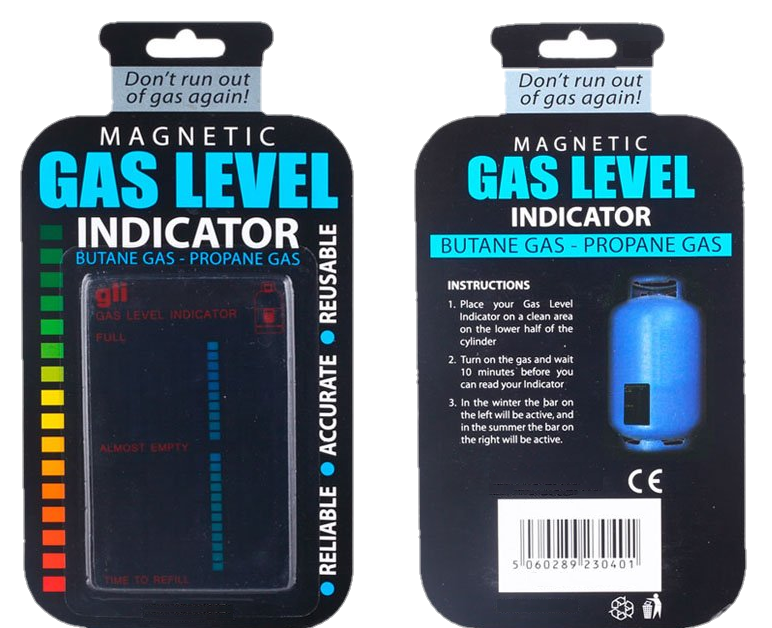 Set Of 2 Propane Fuel Level Indicators Magnetic Reusable