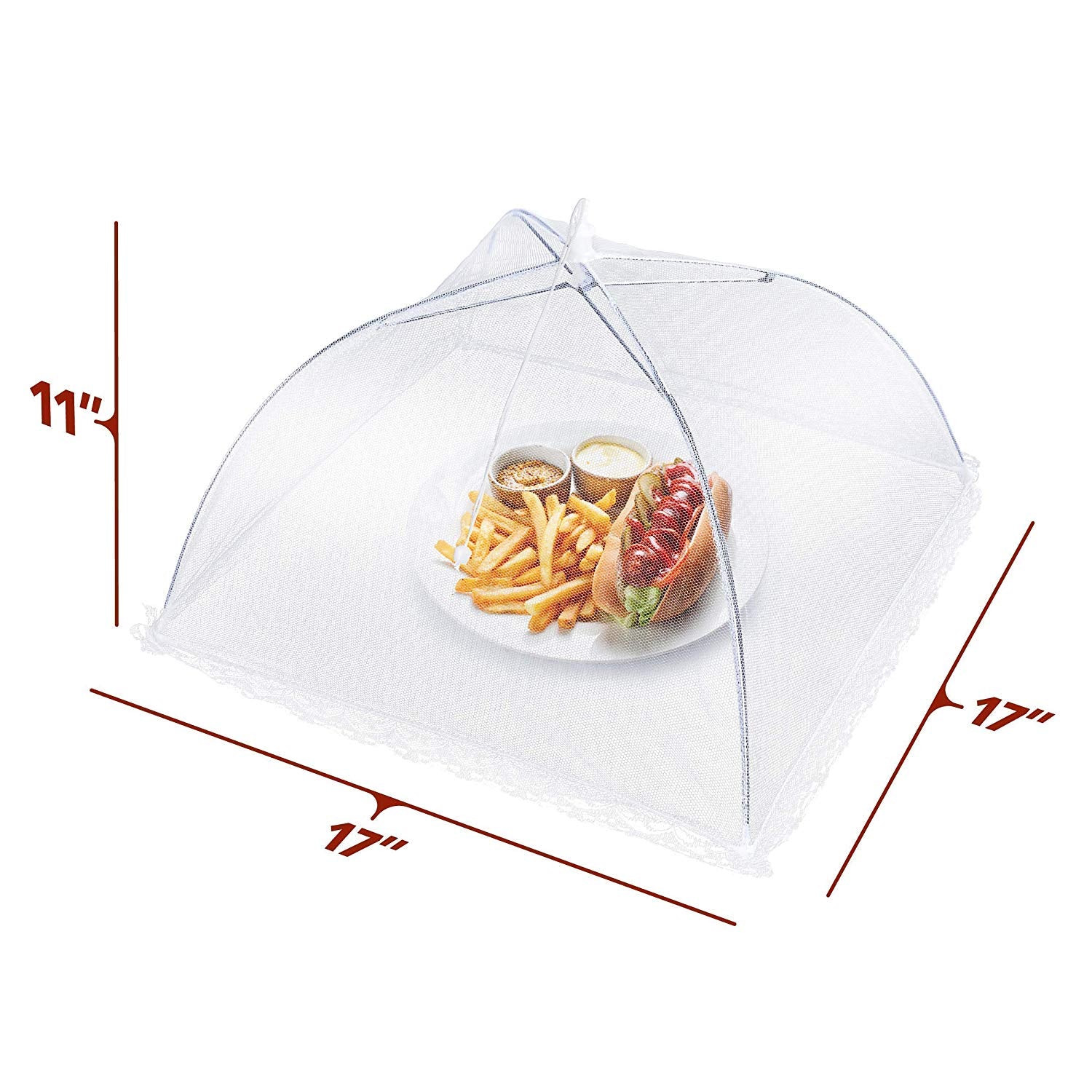 Image of Pop-Up Food Tents - Keep Out Flies, Bugs, Mosquitoes - Set of 4