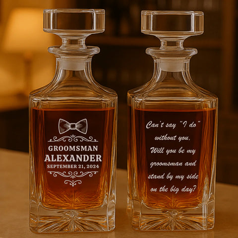 Personalized Groomsmen Decanter