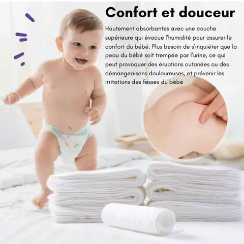 Couches pour bébés Couche lavable écologique pour bébé Couche